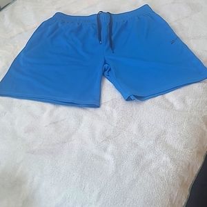 Reebok shorts are listed for men, but are for all Humans 😊. Size L, color Blue
